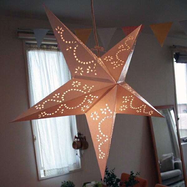 Advent Star Lamp Shade, Pattern 1