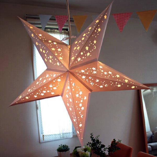 Advent Star Lamp Shade, Pattern 5