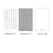 Alphabets and Numbers Sticker Note, Alphabets / Grey