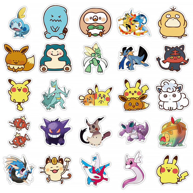 Anime Pokémon Cartoon Sticker 200 Pcs MEGA Set — A Lot Mall