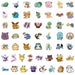 Anime Pokémon Cartoon Sticker 200 Pcs MEGA Set