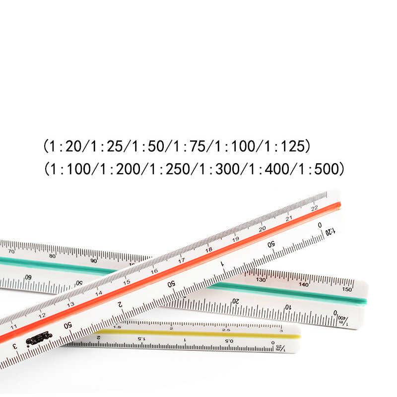 Architectural Triangular Scale Ruler 6/12 Inches