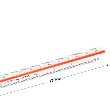 Architectural Triangular Scale Ruler 6/12 Inches, 15cm / Small