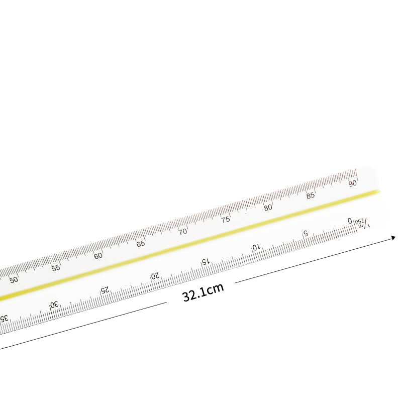 Architectural Triangular Scale Ruler 6/12 Inches — A Lot Mall