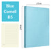 B5 256 Pages Soft Cover Journal Notebook (Cornell/Grid/Line/Blank), Blue / Cornell