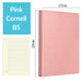 B5 256 Pages Soft Cover Journal Notebook (Cornell/Grid/Line/Blank), Pink / Cornell