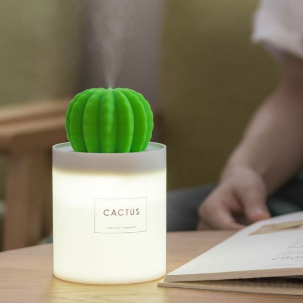 Cactus USB Humidifier, White (Lamp) 💡