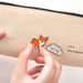 Canvas Pencil Pouch with Brooch