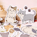 Cartoon Cat Friends Paper Stickers 45 Pcs