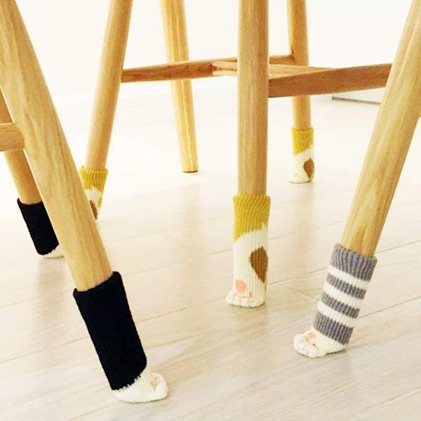 Cat Paw Chair Socks, B. Glay Cat (4 pics)