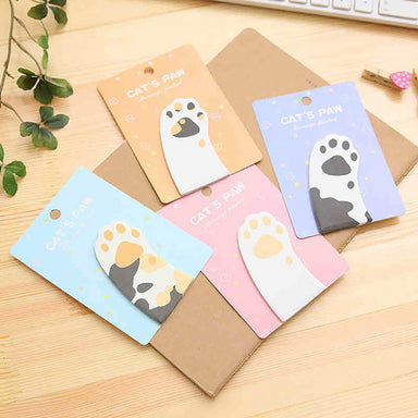 Cat Paw Sticky Note 4 Pads Pack, All 4 Patterns Packs