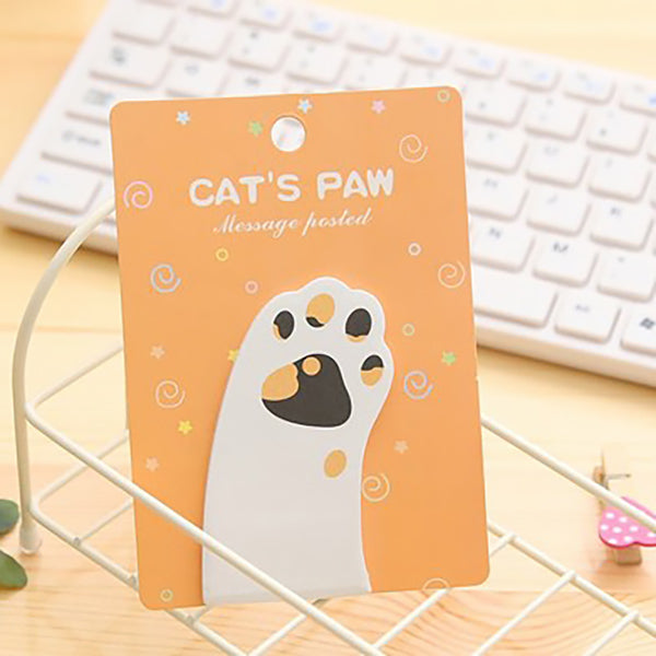 Cat Paw Sticky Note 4 Pads Pack