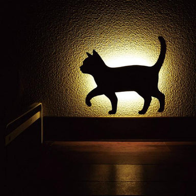 Cat Silhouette Wall Light, Cat Walking
