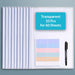 Clear Report Covers with Sliding Bar 10 Pcs Pack for A4 Paper, Transparency / 60 Sheets