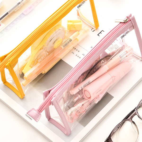 Pinky Sakura Blossom Translucent Pencil Case — A Lot Mall