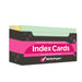 Color Ruled White Index Cards 180 Sheets, Colored / Lined
