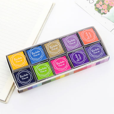 Colorful Multipurpose Stamp Ink Pad 20 Colors Set, Ink Pad
