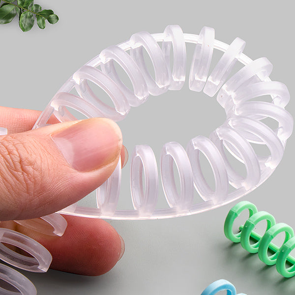 Colorful Plastic Resizable Binding Combs 5 Spines Set Colorful Plastic Resizable Binding Combs 5 Spines Set