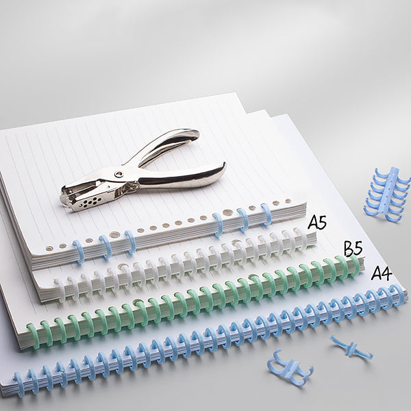 Colorful Plastic Resizable Binding Combs 5 Spines Set Colorful Plastic Resizable Binding Combs 5 Spines Set