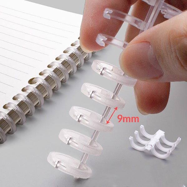 Colorful Plastic Resizable Binding Combs 5 Spines Set Colorful Plastic Resizable Binding Combs 5 Spines Set