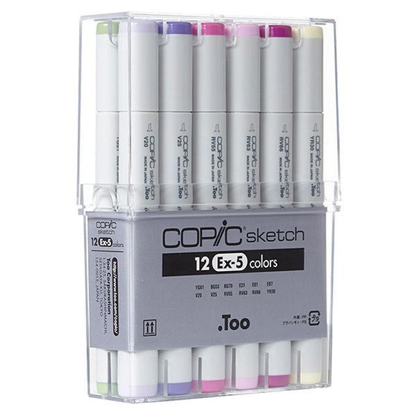 Copic Sketch Markers 12 Colors Set — A Lot Mall
