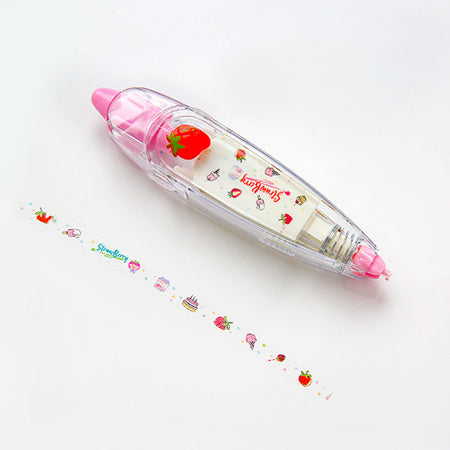 Correction Tape Decorative Sticker Pen, Strawberry🍓