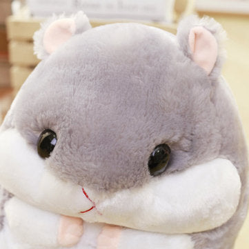 Cuddly Hamster Plush Cushion Blanket