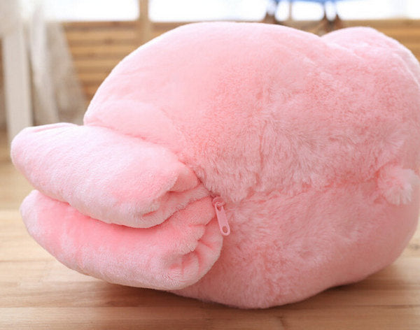 Cuddly Hamster Plush Cushion Blanket