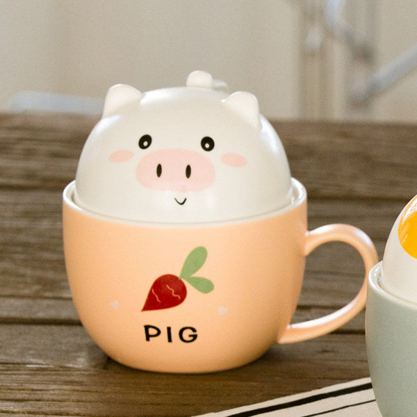 Cute Animal Ceramic Mug, Pig 🐷