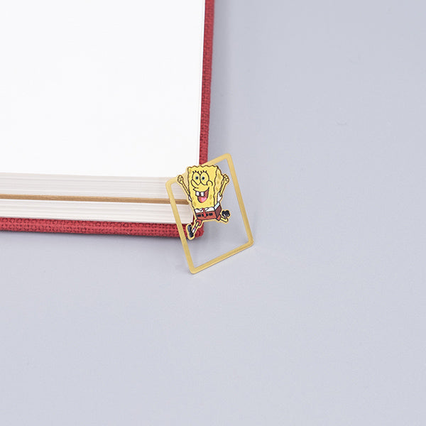 Cute Cartoon Character Metallic Bookmark 10 Pcs Pack, SpongeBob SquarePants