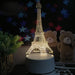 Deer, Totoro, Eiffel Tower 3D Illusion Lamp, Eiffel Tower🗼