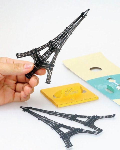 Eiffel Tower Papercut Light Model
