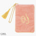 Initial Makeup Cosmetic Wristlet Pouch Bag, Initial Y / Pink