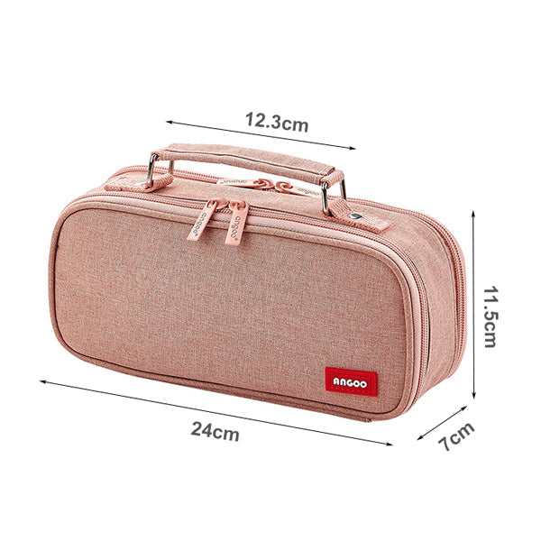Extra-Large Multilayer Canvas Pencil Case Pouch