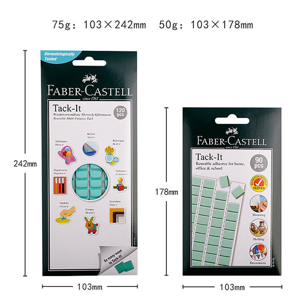 Faber-Castell Adhesive Tack-It, 90pcs, 50g white