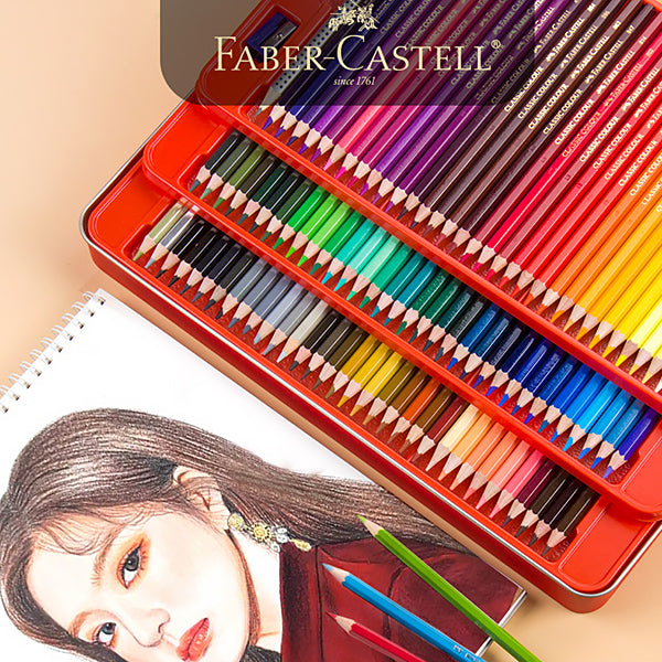 Professional Faber-Castell 12/24/36/48/60/72/100 Classic Oily color / Water  Color Pencil Sketch Drawing Painting Art Supplies