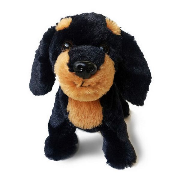 Furry Puppy Plush Toy, D. Dachs Brown