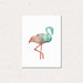 Geometric Canvas Art Print, Flamingo / Small