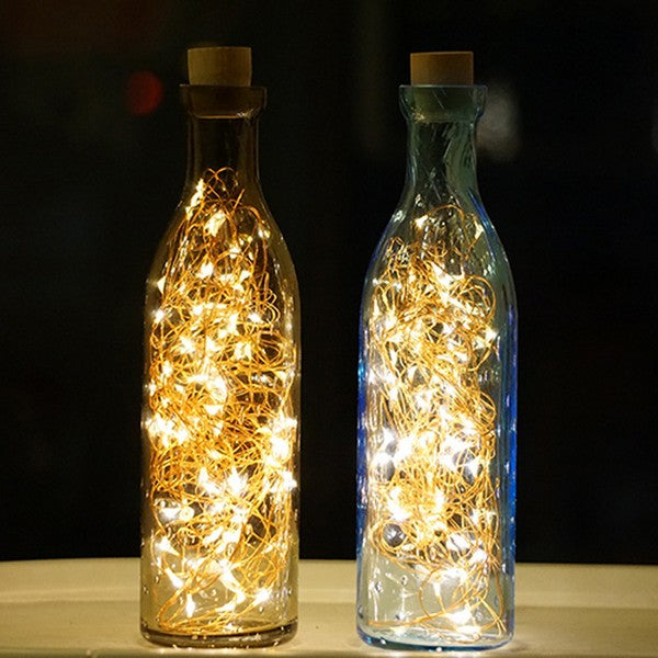 Deer Glass Bottle Light