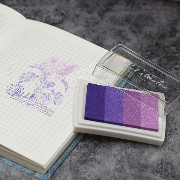 Gradient Colors Stamp Ink Pad, Purple