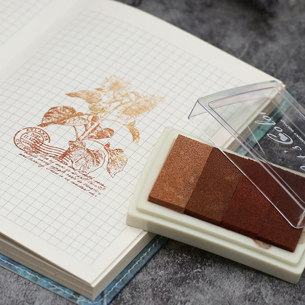 Gradient Colors Stamp Ink Pad, Brown