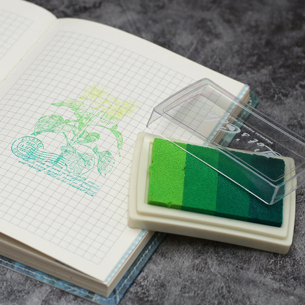 Gradient Colors Stamp Ink Pad, Green