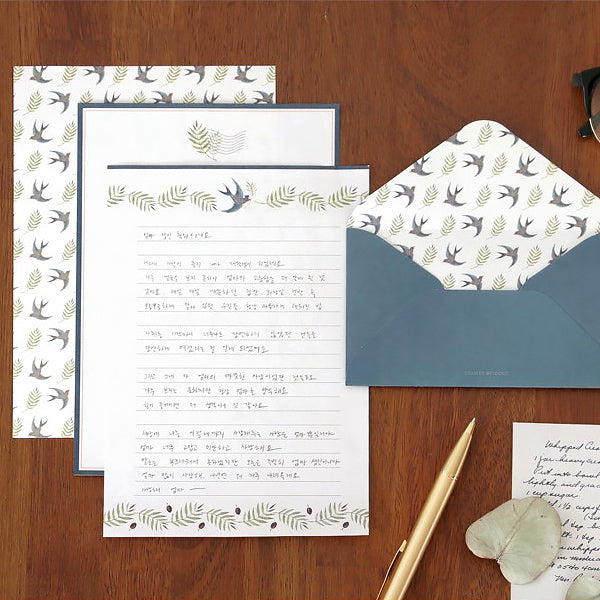 ICONIC Letter Writing Set, Swallow