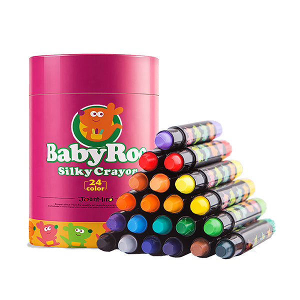 JoanMiro BabayRoo Silky Washable Crayon 6/12/16/24 Colors Set — A