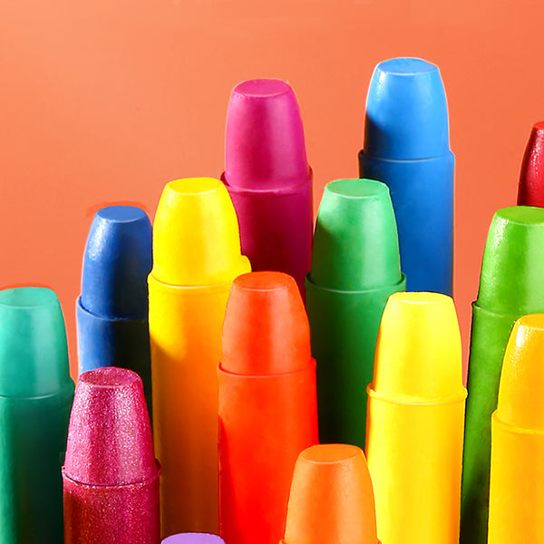 12 pcs/set Fashion 12 Colors Triangular Crayons Safe Non-toxic Triangular  Erasable Colouring Pencil For