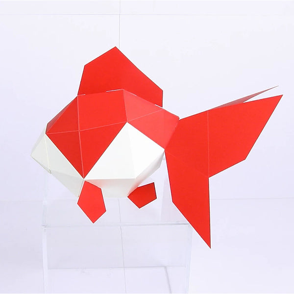 KAKUKAKU Tiny Papercraft Animal, Goldfish