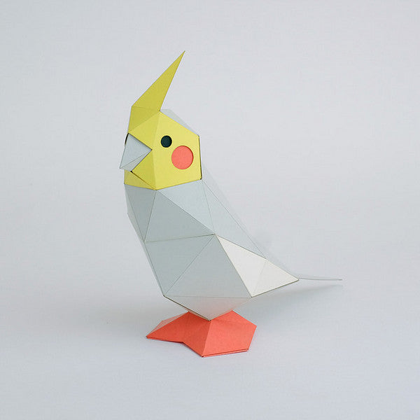KAKUKAKU Tiny Papercraft Animal, Cockatiel 🕊️