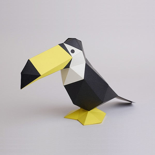 KAKUKAKU Tiny Papercraft Animal, Toco Toucan 🐦