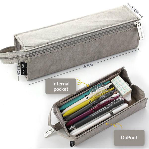 KOKUYO C2 Tray Type Pencil Case with Handle, Gray