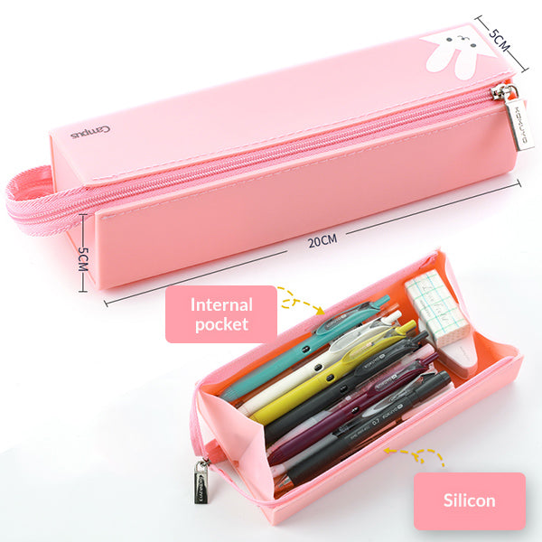 KOKUYO C2 Tray Type Pencil Case with Handle, Pink